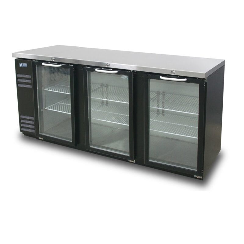 FRESH FNB-72BGBG NARROW BACK BAR FRIDGE 3 GLASS DOORS - FNB-72BG Mattys