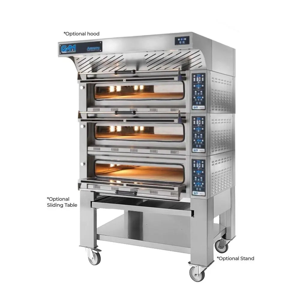 GAM Azzurro 4+4+4 Electric Triple Deck Pizza Oven 4+4+4 Pizza Capacity - FORA4TR400A-3 Mattys