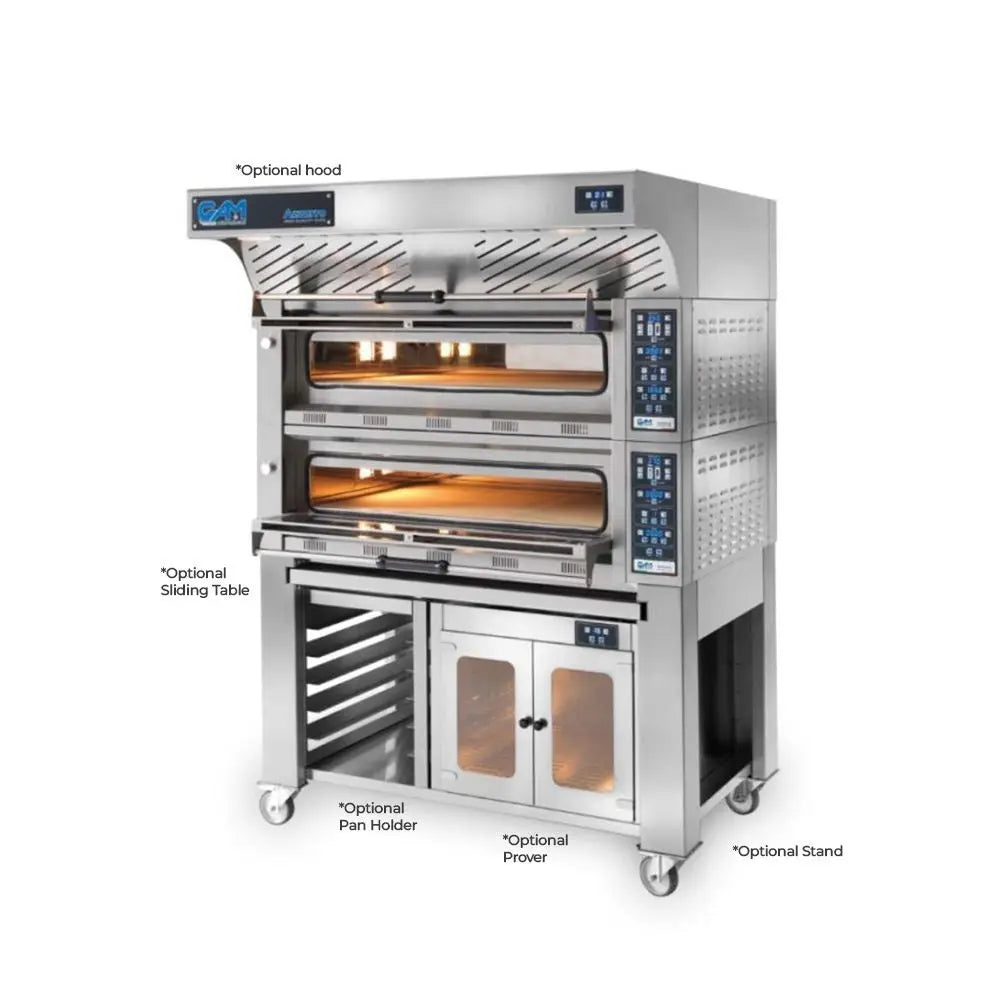 GAM Azzurro 6+6 Electric Double Deck Pizza Oven 6+6 Pizza Capacity - FORA6TR400A-2 Mattys