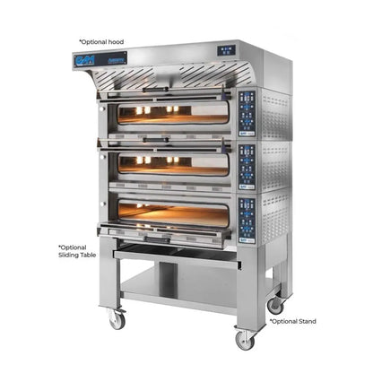 GAM Azzurro 6+6+6 Electric Double Deck Pizza Oven 6+6+6 Pizza Capacity - FORA6TR400A-3 Mattys