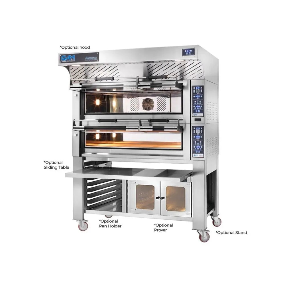GAM Azzurro Bakery 3 - 2 Double Deck Bakery Oven 3 + 3 Tray (400 X 600) Capacity - FORABAK3TR400-2 Mattys