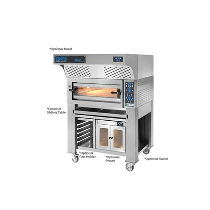 GAM King 4 Electric Single Deck Pizza Oven - 4 Pizza Capacity FORKING4TR400TOP Mattys