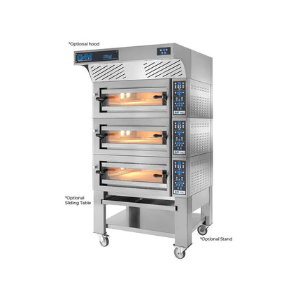 GAM King 4+4+4 Electric Triple Deck Pizza Oven 4 + 4 + 4 Pizza Capacity - FORKING4TR400TOP-3 Mattys