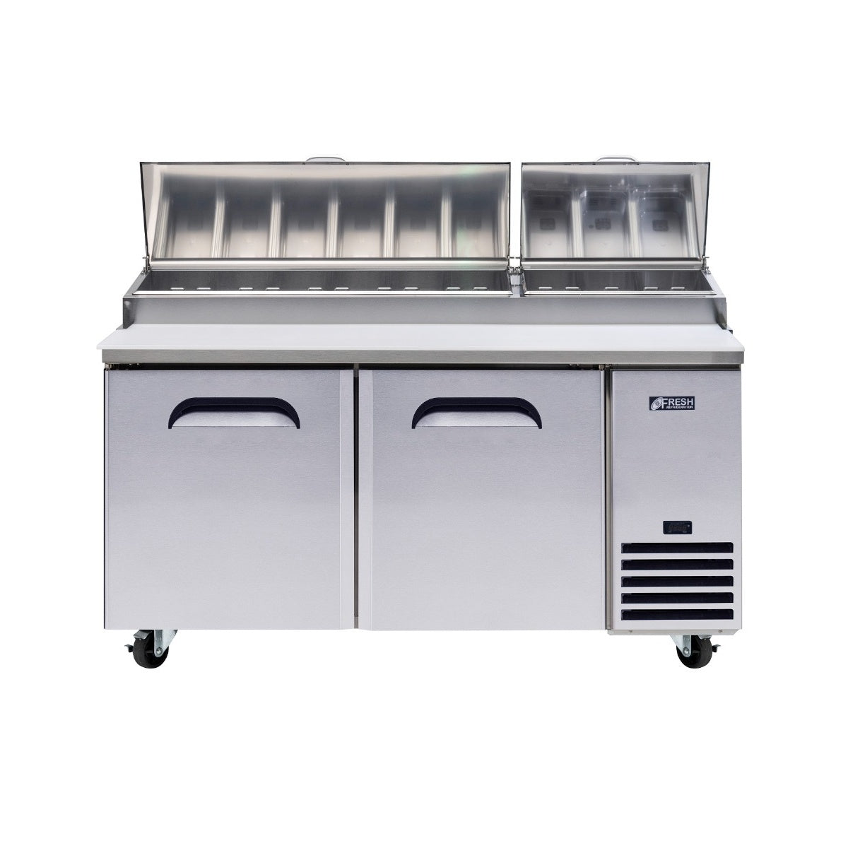 Fresh FPT-67  ‚Äì Pizza Prep Table Two Door 1700mm Wide Mattys