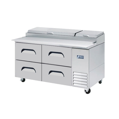 Fresh FPT-67-D4 – Pizza Prep Table 4 Drawer 1700mm Wide Mattys
