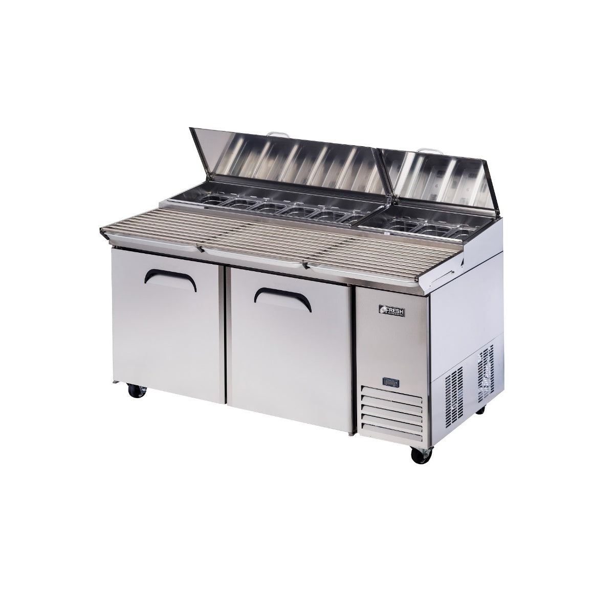 Fresh FPT-67G-D2  ‚Äì Pizza Prep Table Mixed 2 Drawer 1702mm Wide Mattys