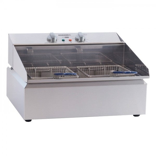 Bench Top Fryers Roband Countertop Single Pan/Double Basket Fryer 11L - FR111 Mattys