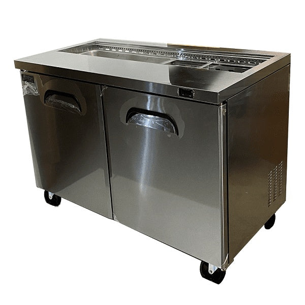 FRESH 2 DOOR SLIDE PREP TABLE FRIDGE - FST-48 Mattys