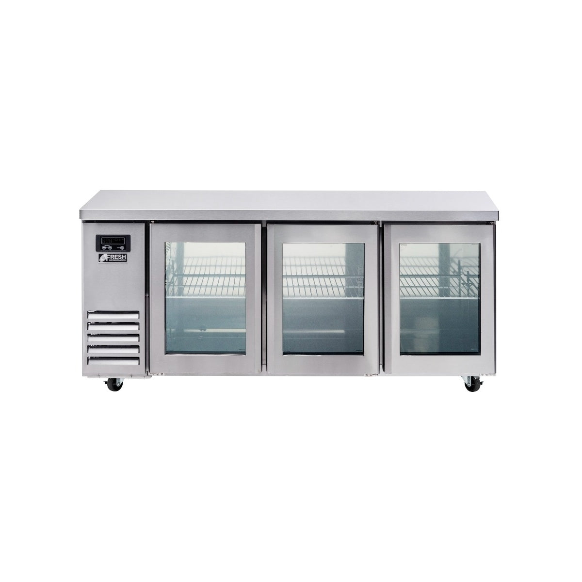 Fresh FT-1800RG – Glass Three Door Underbench Fridge 1800mm Wide Mattys