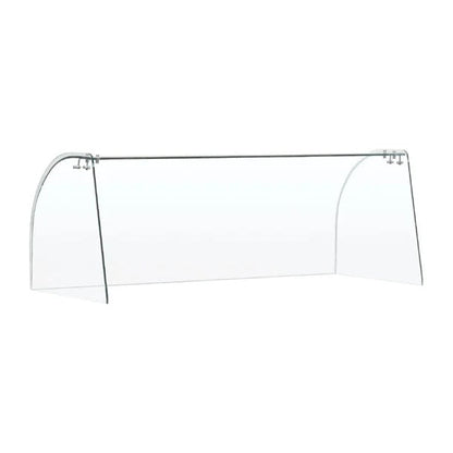 Food Displays Polar Curved Glass Sneeze Guard Assembly - FT282 Mattys
