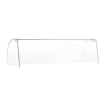 Food Displays Polar Curved Glass Sneeze Guard Assembly - FT284 Mattys
