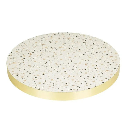 Bolero Terrazzo Style Round Table Top 600mm FU518 Mattys