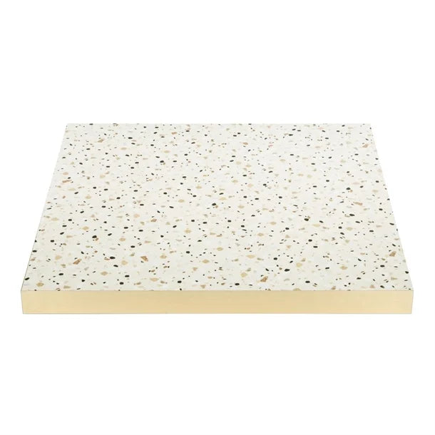 Benchtop Bolero Terrazzo Style Square Table 700x700mm - FU519 Bolero