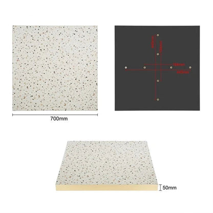 Benchtop Bolero Terrazzo Style Square Table 700x700mm - FU519 Bolero