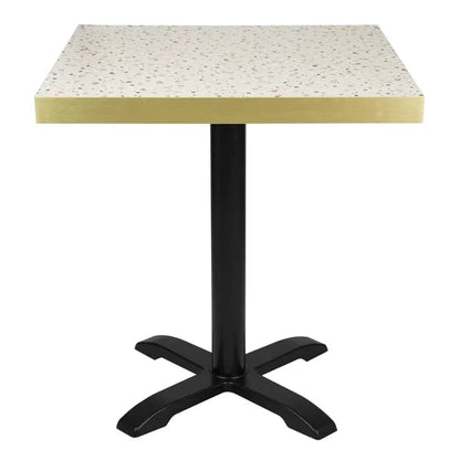 Benchtop Bolero Terrazzo Style Square Table 700x700mm - FU519 Bolero