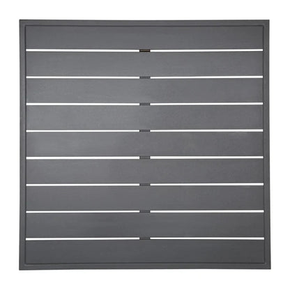 Bolero Aluminium Square Table Top Dark Grey 700mm FW597 Mattys