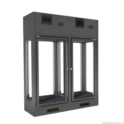 F.E.D. FWC-2302-2CB Fagor Dual Zone 2 Doors Black Central Wine Cellar Mattys