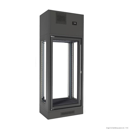 Refrigeration F.E.D. Fagor Single Zone 1 Door Black Central Wine Cellar - FWC-2601-1CB Mattys