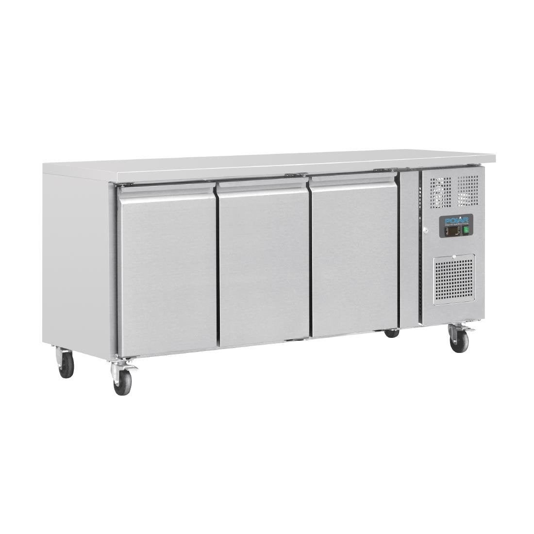 Polar U-Series 3 Door Counter Fridge 339Ltr G378-A Mattys