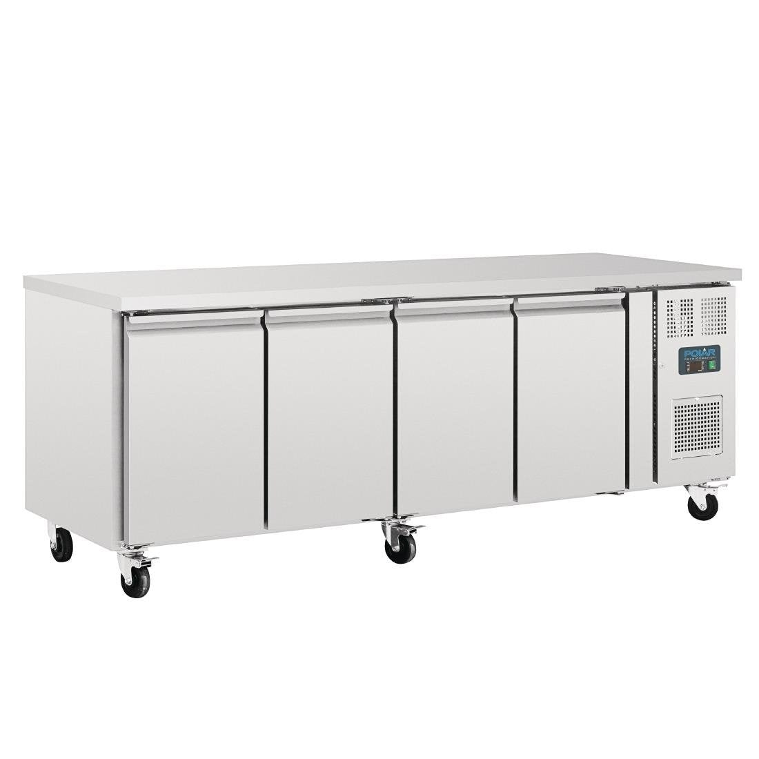 Polar U-Series 4 Door Counter Fridge 553Ltr G598-A Mattys