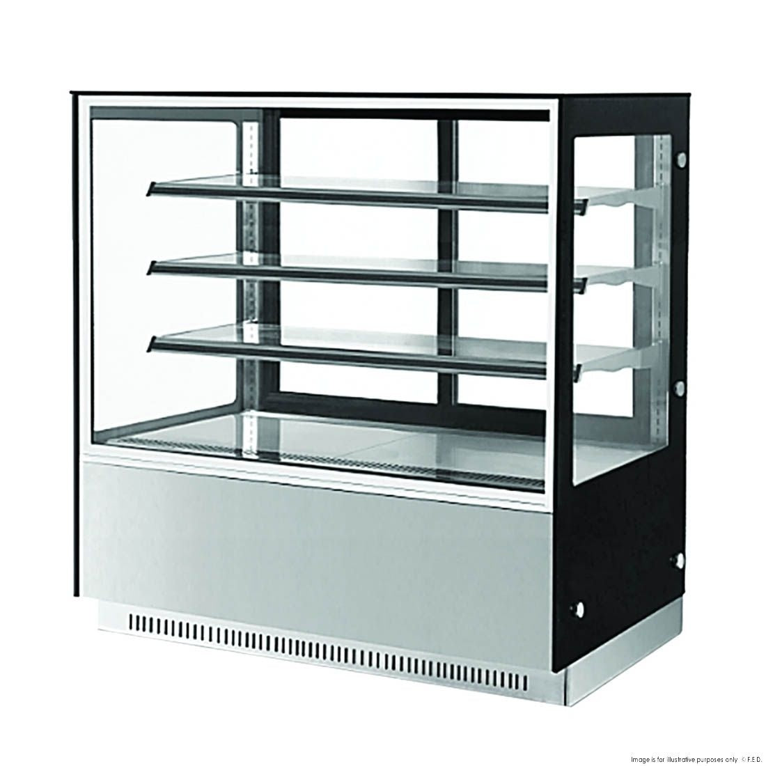 F.E.D. Bonvue GAN-1200RF3 Modern 3 Shelves Cake or Food Display Mattys