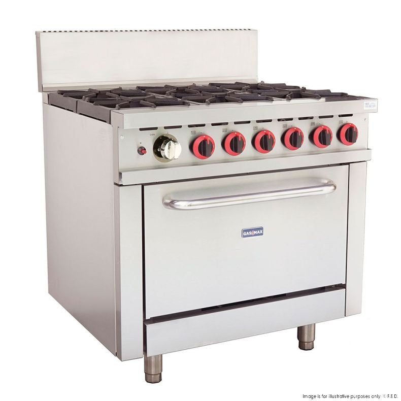 Cook Tops F.E.D Gasmax-GBS6TS 6 Burner With Oven Flame Failure - GBS6TS Mattys