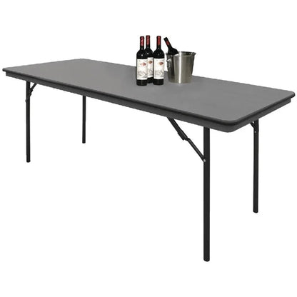 Cleaning Products Bolero ABS Folding Banquet Rectangular Table 6ft Grey - GC596 Bolero