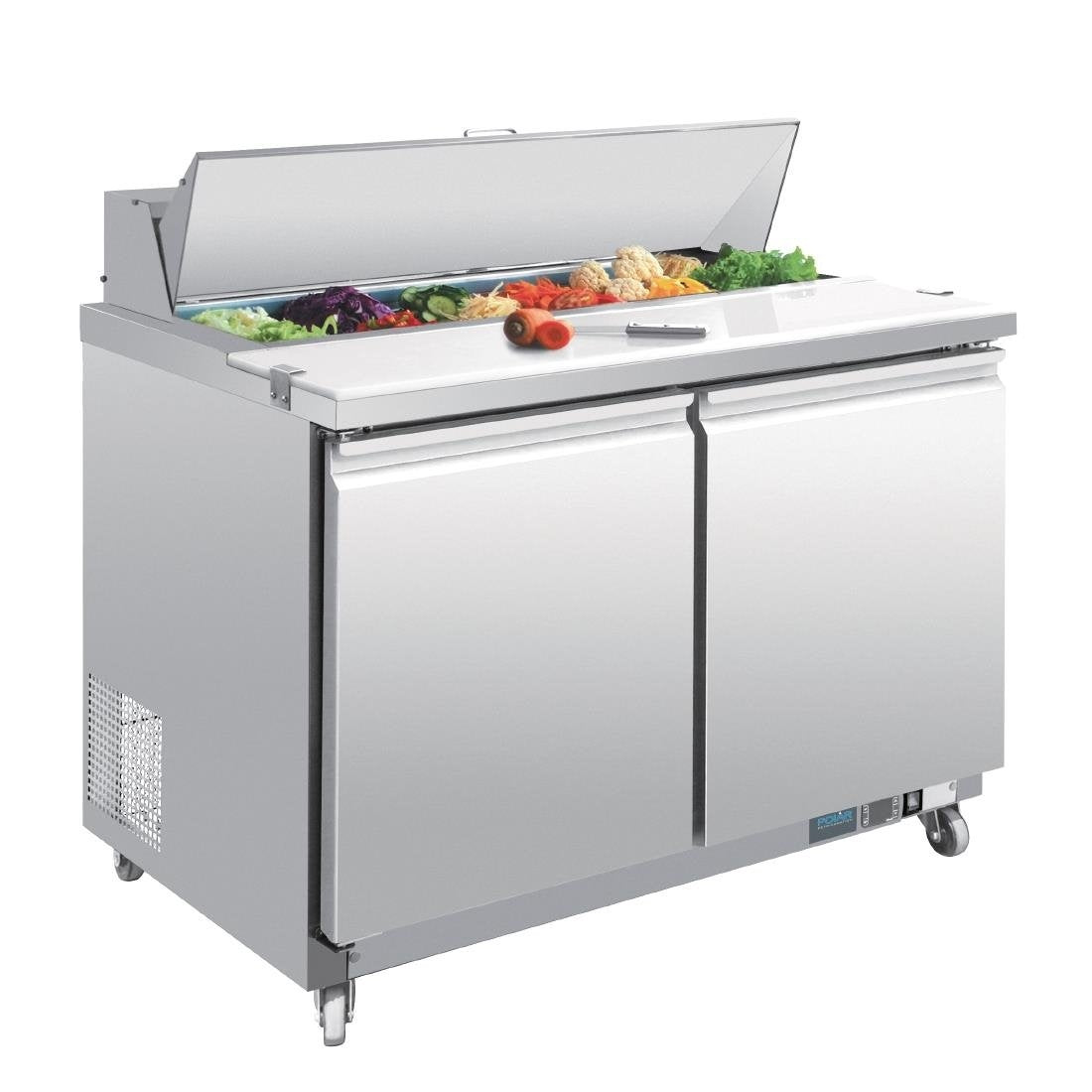 Polar U-Series 2 Door Prep Counter Fridge 405Ltr GD882-A Mattys