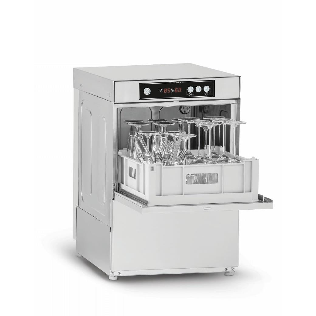 F.E.D Dishwashing Asber Tech Line Underbench Glass/Dishwasher - GE-400BDD Mattys