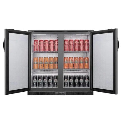 Polar G-series 850mm Double Door Back Bar Cooler Solid Door 198 Ltr GE998-A Mattys