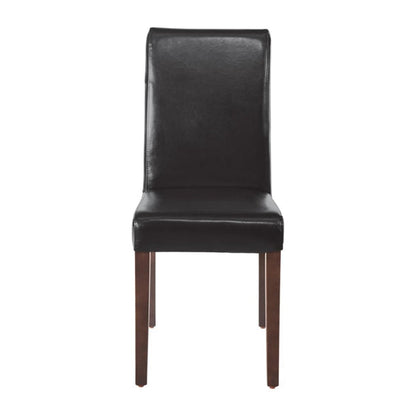 Shelving Bolero Faux Leather Dining Chairs Black (Pack of 2) - GF954 Bolero
