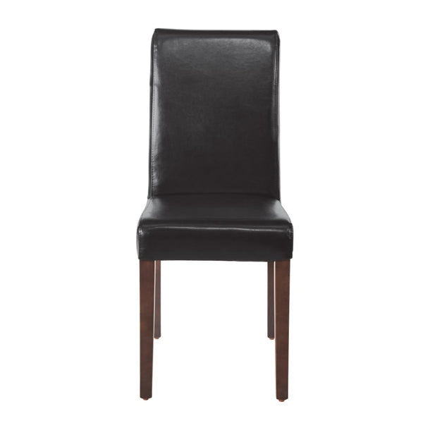 Shelving Bolero Faux Leather Dining Chairs Black (Pack of 2) - GF954 Bolero
