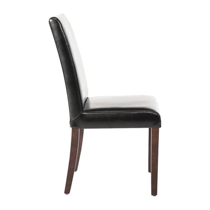 Shelving Bolero Faux Leather Dining Chairs Black (Pack of 2) - GF954 Bolero