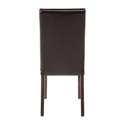 Shelving Bolero Faux Leather Dining Chairs Black (Pack of 2) - GF954 Bolero