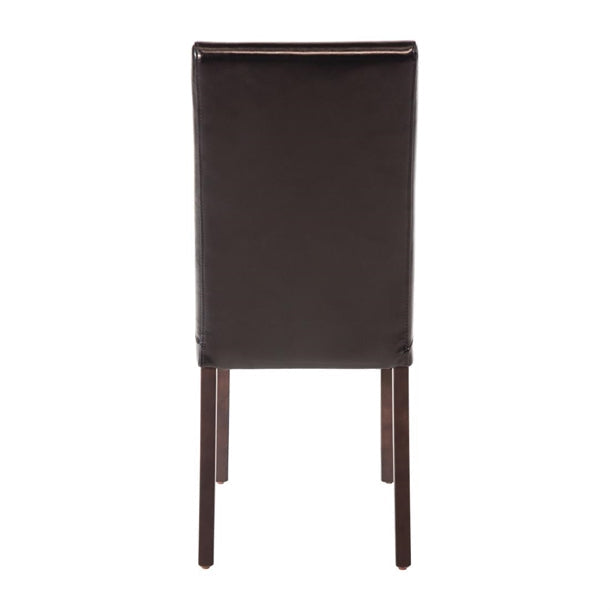 Shelving Bolero Faux Leather Dining Chairs Black (Pack of 2) - GF954 Bolero