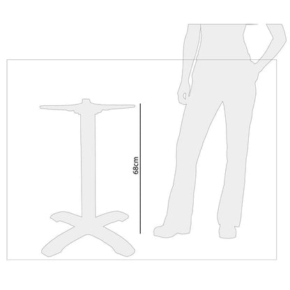Cleaning Products Bolero Flip Aluminium Table Base - GF962 Bolero