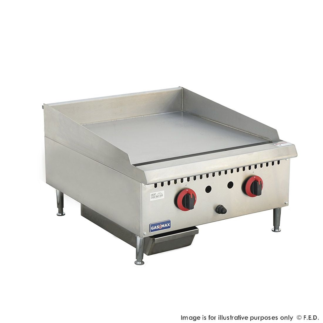 F.E.D. Gasmax Two burner NG Griddle - GG-24 Mattys