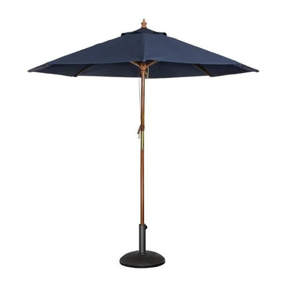 Bolero Navy Blue Round - 2.5m Pulley Parasol GG496 Mattys