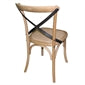 Shelving Bolero Natural Wooden Dining Chairs with Backrest (Pack of 2) - GG656 Bolero