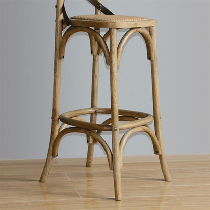 Shelving Bolero Wooden Bar Stool with Backrest - GG657 Bolero