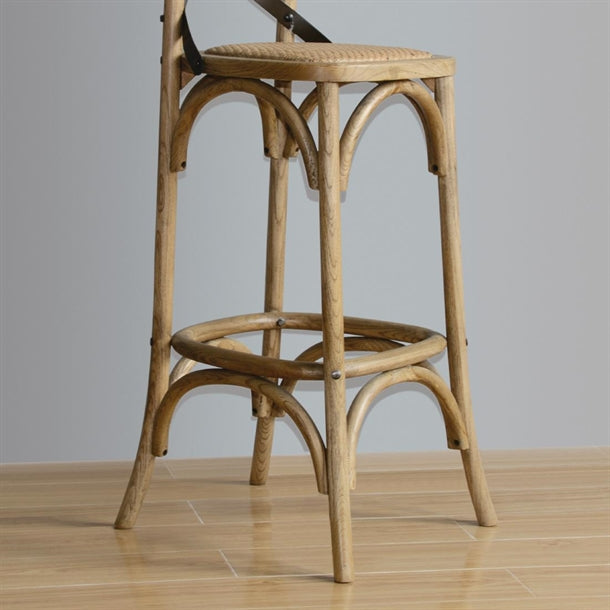 Shelving Bolero Wooden Bar Stool with Backrest - GG657 Bolero