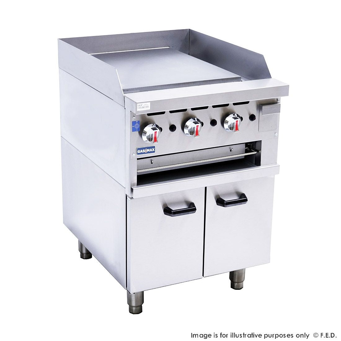 F.E.D. Gasmax GGS-24 Gas Griddle and Gas Toaster with Cabinet Mattys
