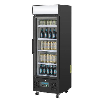 Polar G-Series Upright Display Fridge 218Ltr Black GH426-A Mattys