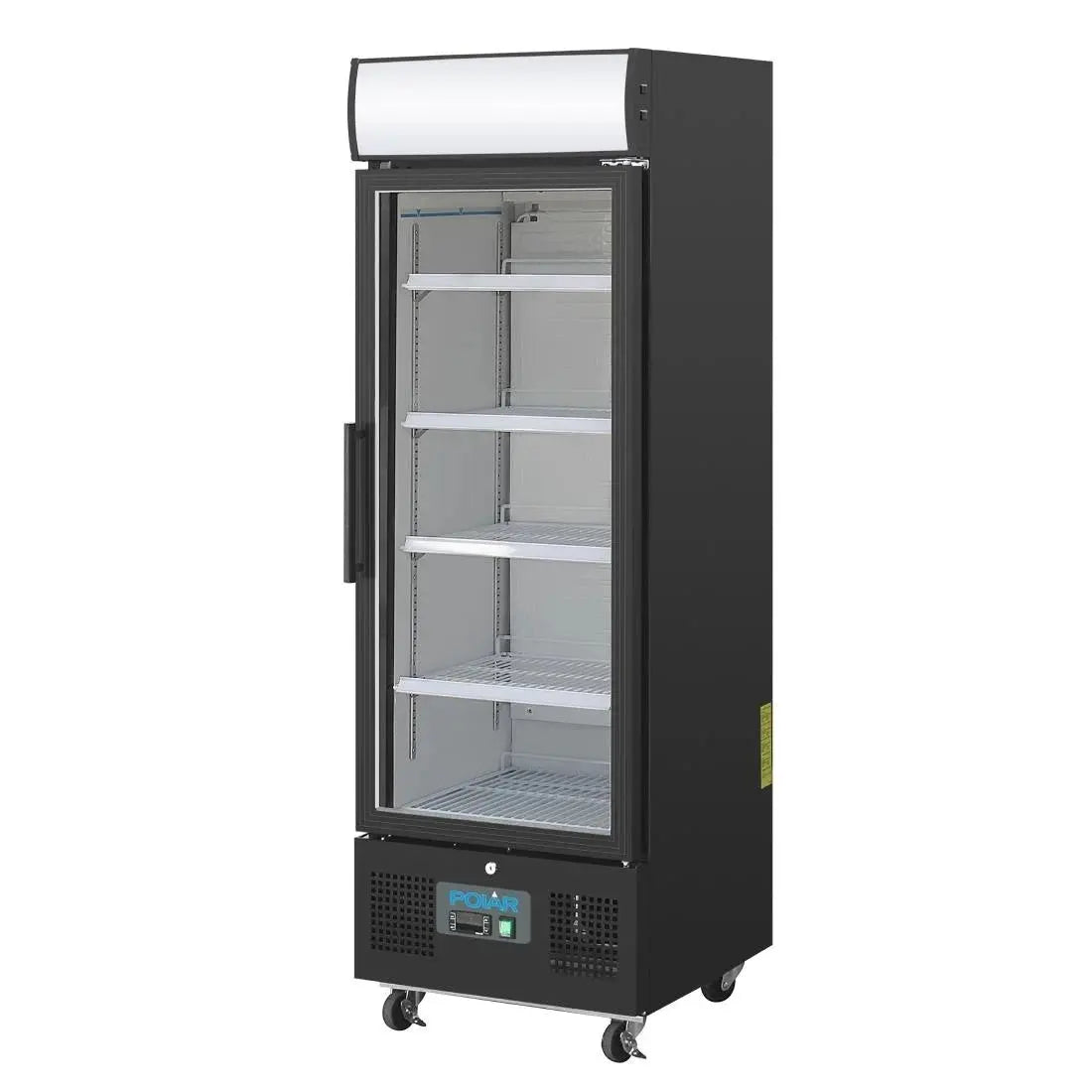Polar G-Series Upright Display Fridge 218Ltr Black GH426-A Mattys