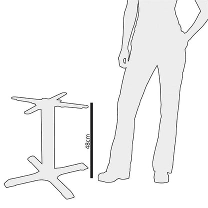 Benchtop Bolero Cast Iron Coffee Height Table Base - GH445 Bolero