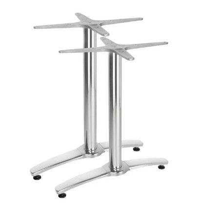 Bolero Aluminium Twin Leg Table Base GH985 Mattys