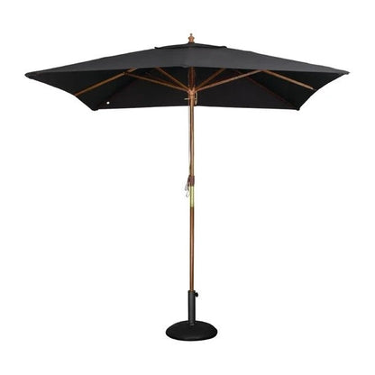 Bolero Black Square 2500mm Pulley Parasol GH990 Mattys