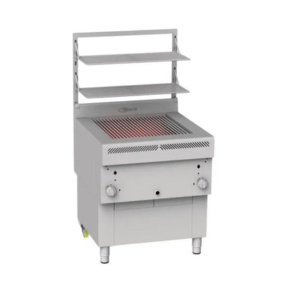 Gresilva GHPI 2/600 Direct Heat Gas Grill With Manual Feed Waterbath - Grill Area 588mm X 618mm Mattys
