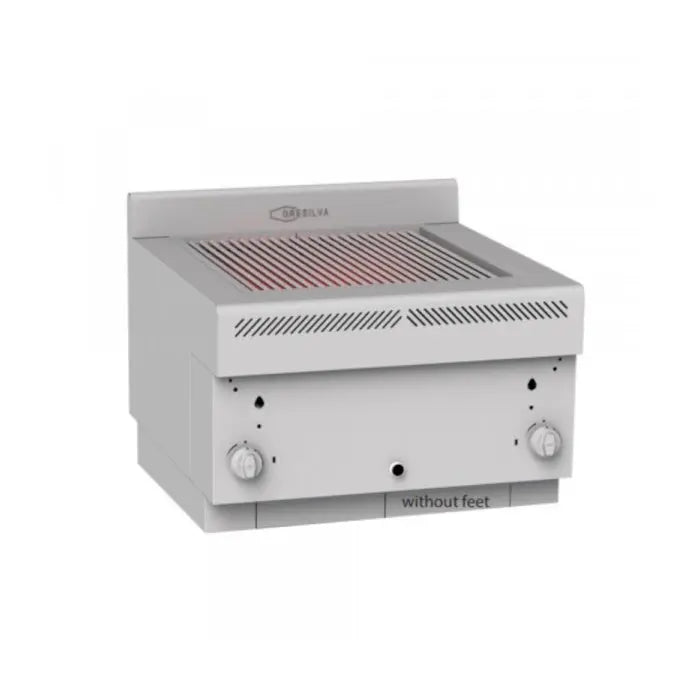 Gresilva GHPI 2/600B Drop-in Model Direct Heat Gas Grill with manual feed waterbath - Grill area 588mm x 618mm Mattys