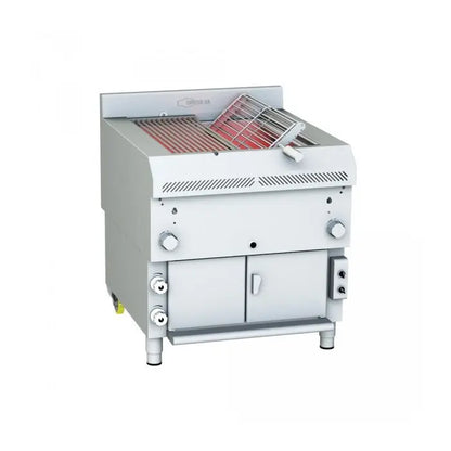 Gresilva GHPI R2/800 Direct Heat Combintaion Gas Grill |Rotating Grill With Auto-Feed Waterbath - Grill Area 622mm X 737mm Mattys